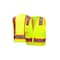 Pyramex Safety Vest, Hi-Vis, Lime, 5XL RVZ2410X5 - alternate 2